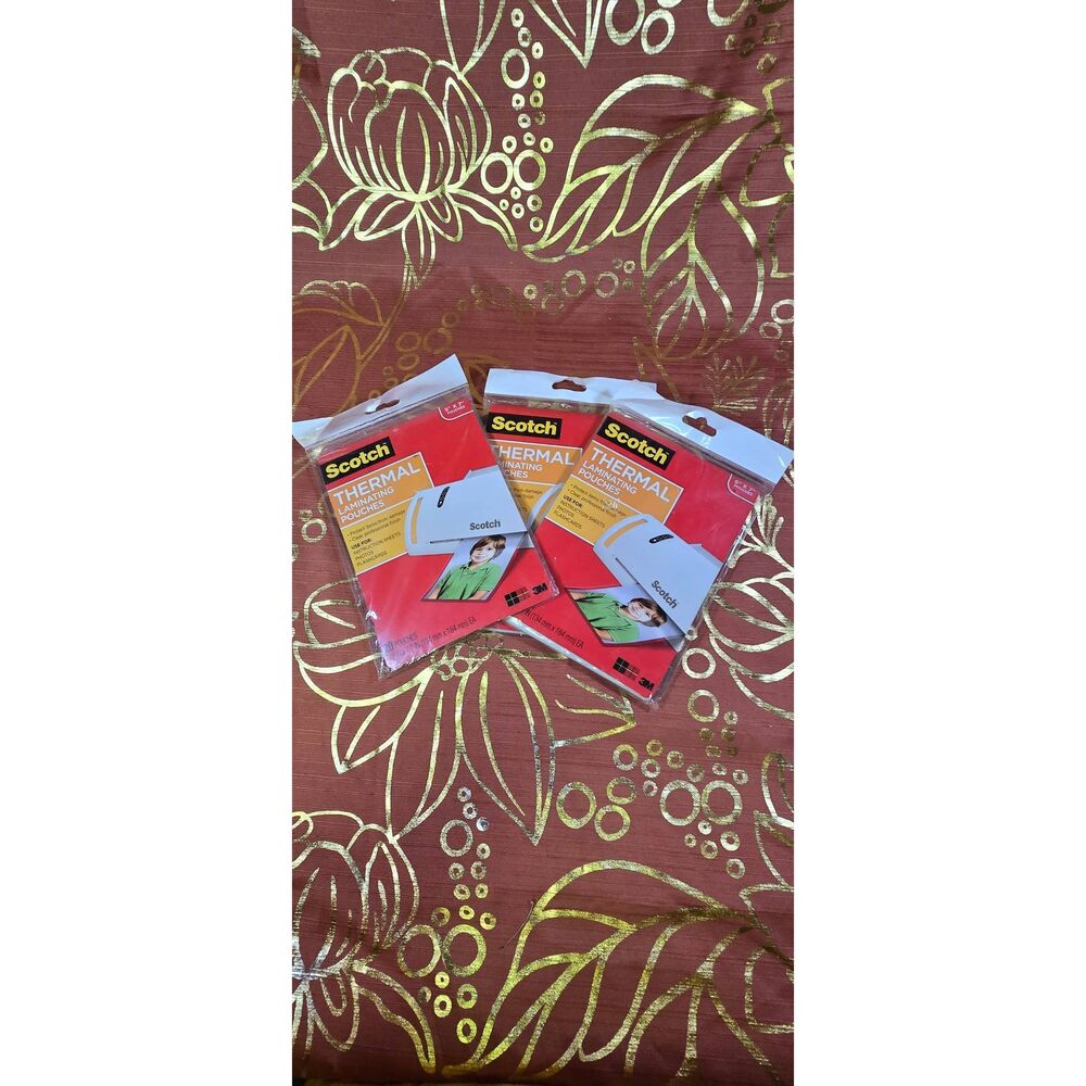3- Scotch Thermal Laminating Pouches